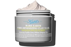 Kiehl's Rare Earth Deep Pore Cleansing Mask, Detoxifying Face Mask for Minimizing Pores & Reducing Oil, with �鶹��ian White 