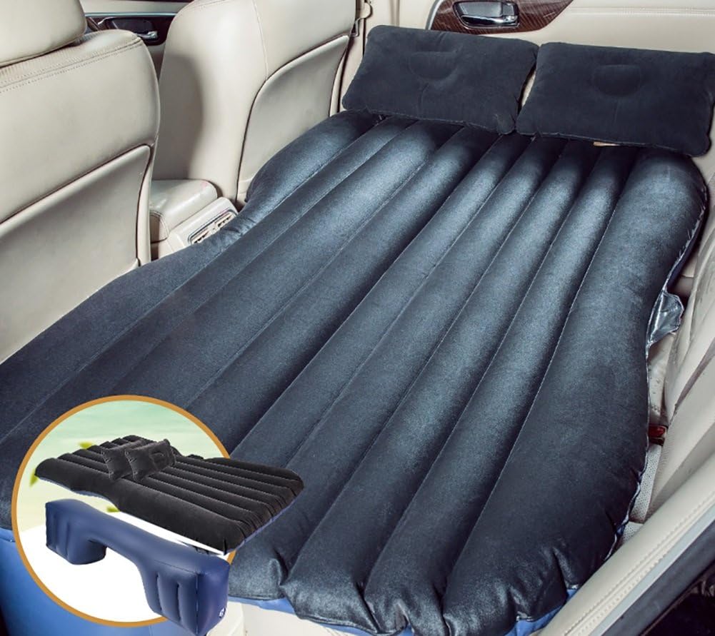 Inflatable bed ZCJB Car Automotive Supplies Mattress Rear Travel Bed SUV Back Seat Sleeping Pad Air Cushion Car Sex Bed Long-distance Travel Bed Universal Car For Kids (Color : Black)