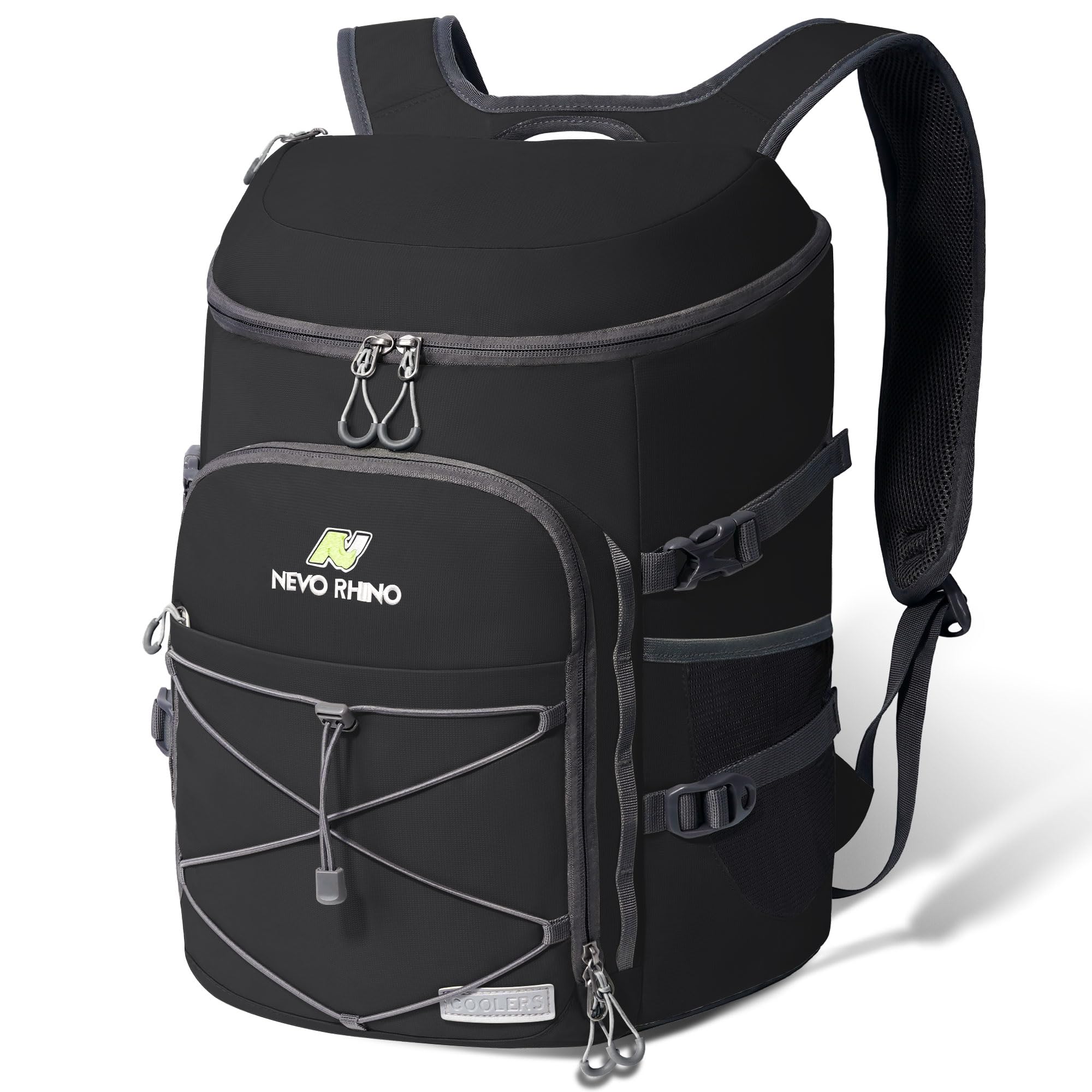 Photo 1 of N NEVO RHINO Backpack Cooler, 36 Cans, Insulated, Waterproof, Leakproof, Large Capacity, Multiple Pockets, Lightweight, Black