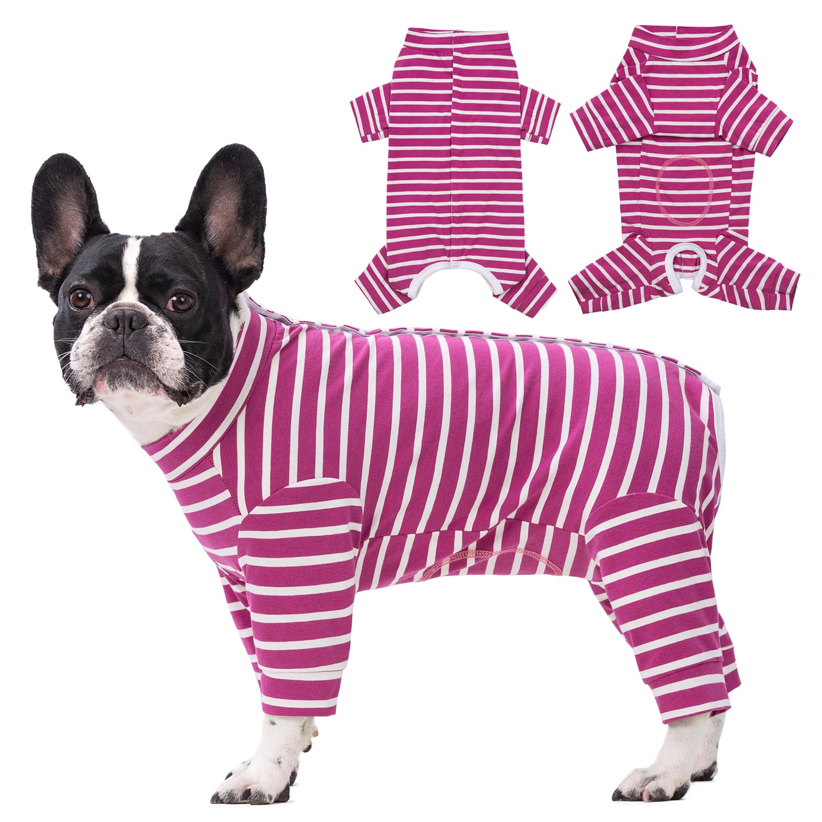 Axcimond Dog Recovery Suit Long Sleeve Bodysuit After Surgery Medical Pet Shirt Dog Onesie Protect Wound Surgical Suit for Male/Female Dogs Surgery Recovery Suits Puppy Pajamas for Small Medium Dogs