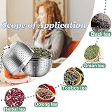 iJiZuo Tea Infuser Stainless Steel Mesh Ball with Drip Tray view 3