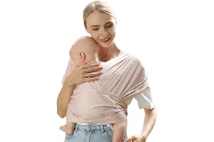 MOMTORY Baby Carrier Wrap，Easy to Wear Baby Sling Wrap, Newborn to Toddler Carrier 7-50 lbs, Cooling Fabric Lightweight Adjustable Baby Carrier