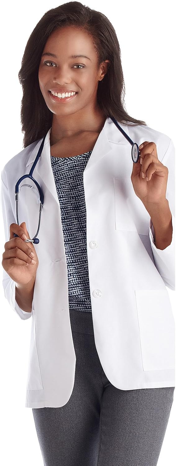 Meta Fundamentals 15104 Women's 28" Lab Coat: Clothing