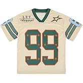 Arssm Mens Jersey Shirts Graphic Tees Oversized V Neck Y2K Streetwear Loose T Shirt Tops