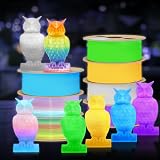 Yousu 3D Filament Bundle Glow in Dark PLA 1.75mm Multicolor 4x250g view 6
