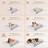 EHEYCIGA Extra Large Dog Bed Calming Fluffy Crate Bed Grey 112x85x10cm view 5