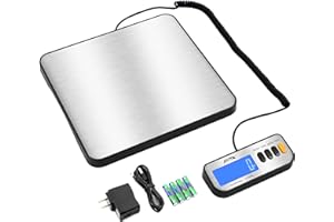 Acteck A-LX460 460lb x 0.1lb Digital heavy Duty Shipping and Postal Scale with Large Stainless Steel platform, batteries and Ac adapter Included