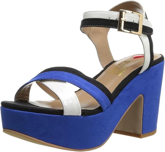 moschino belt platform sandals