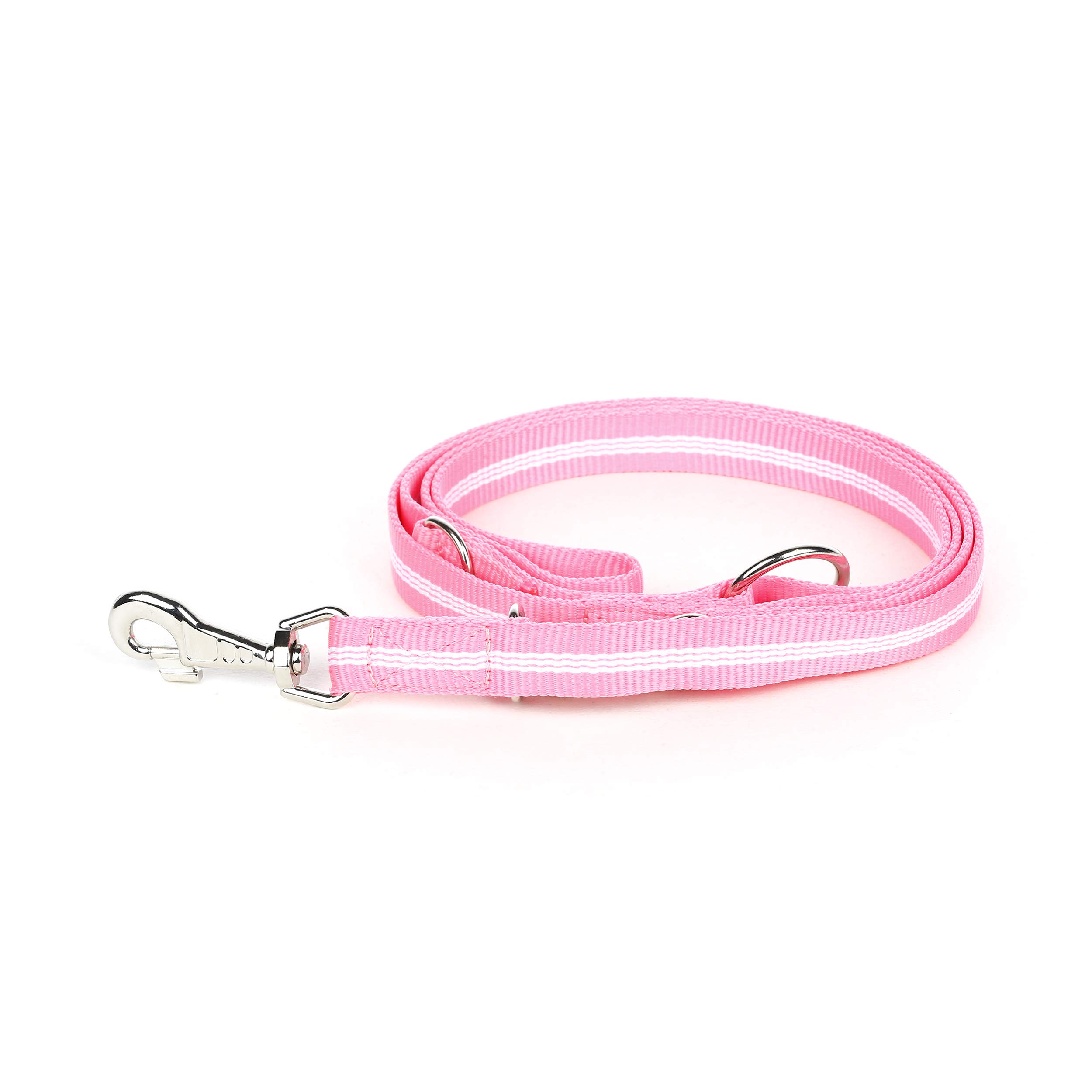 IDC Tubular Webbing Adjustable Leash, 25 mm x 2.2 m, Pink