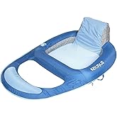 Kelsyus Spring Float Pool Lounger Chair, Light Blue