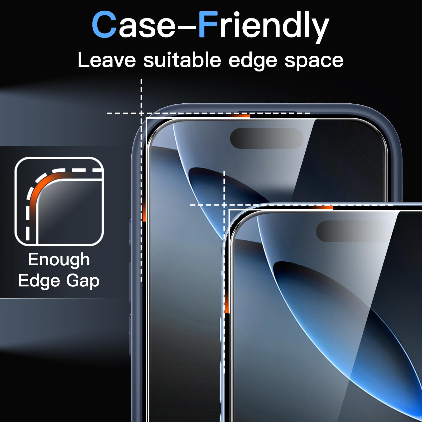 Screen Protector for iPhone 17 / 17 Air / 17 Pro / 17 Pro Max, One-Step Install