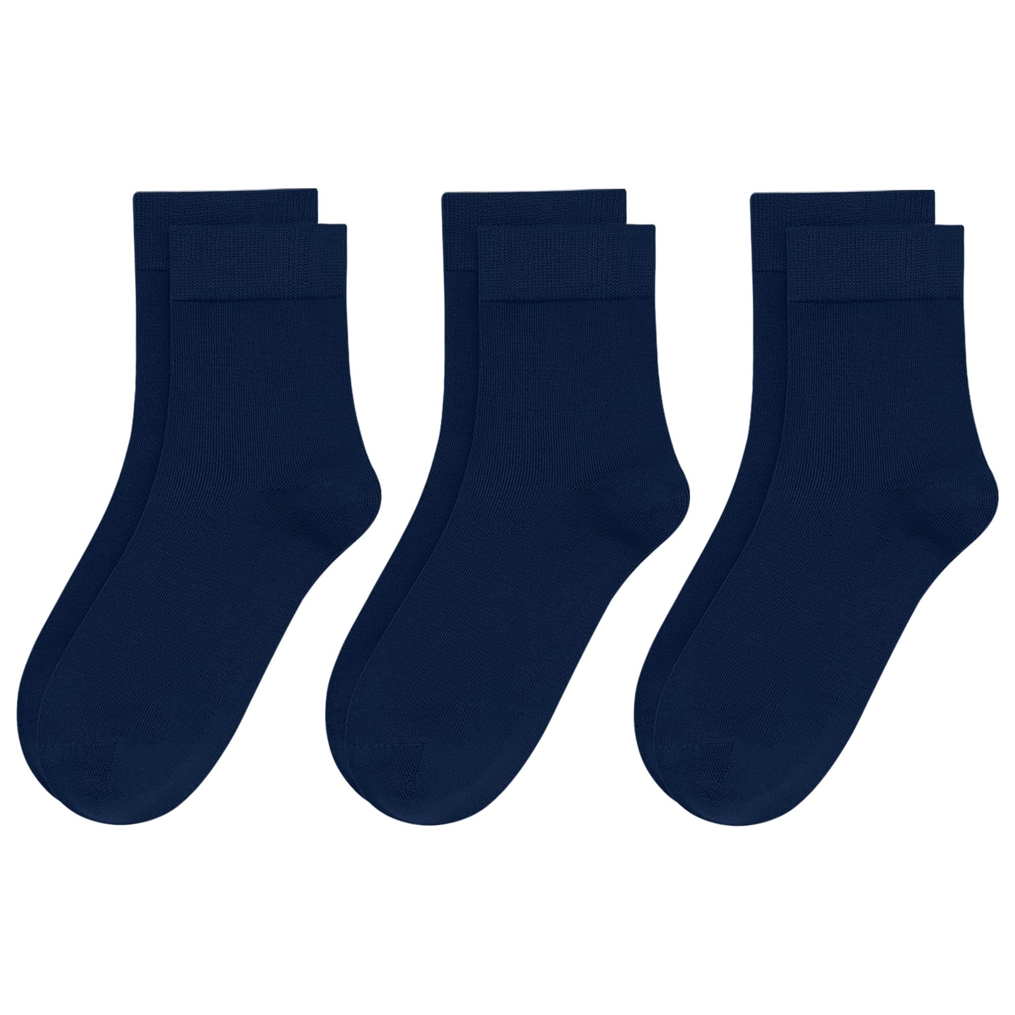 Photo 1 of *Dirty Items* SIPCOLOR Womens Viscose Bamboo Crew Socks Thin Casual Ultra Soft Colorful Above Ankle Socks Breathable Comfortable 3/6 Pairs (US, Numeric, 4, 7, Regular, Regular, Navy Blue(3 Pairs))