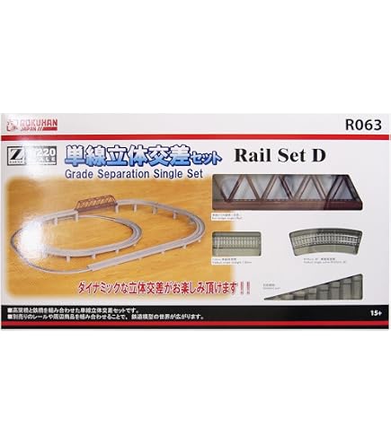 Amazon.com: Rokuhan Z Scale R063 Rail Set D Separation Set : Toys