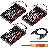 Batmax 3Pcs 1800mAh LIP1359 Battery Replacement for Sony PS3 PlayStation 3 Sixaxis Dualshock 3 Wireless Controller CECHZC2E CECHZC2U LIP1472 LIP1859&hellip;