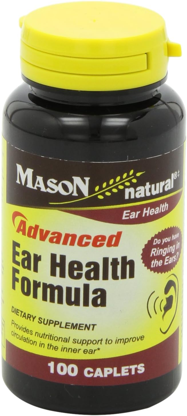 Mason Natural Vitamin Advance Ear Health Formula Caplets, 100-Count Bottle: Health & Personal Care