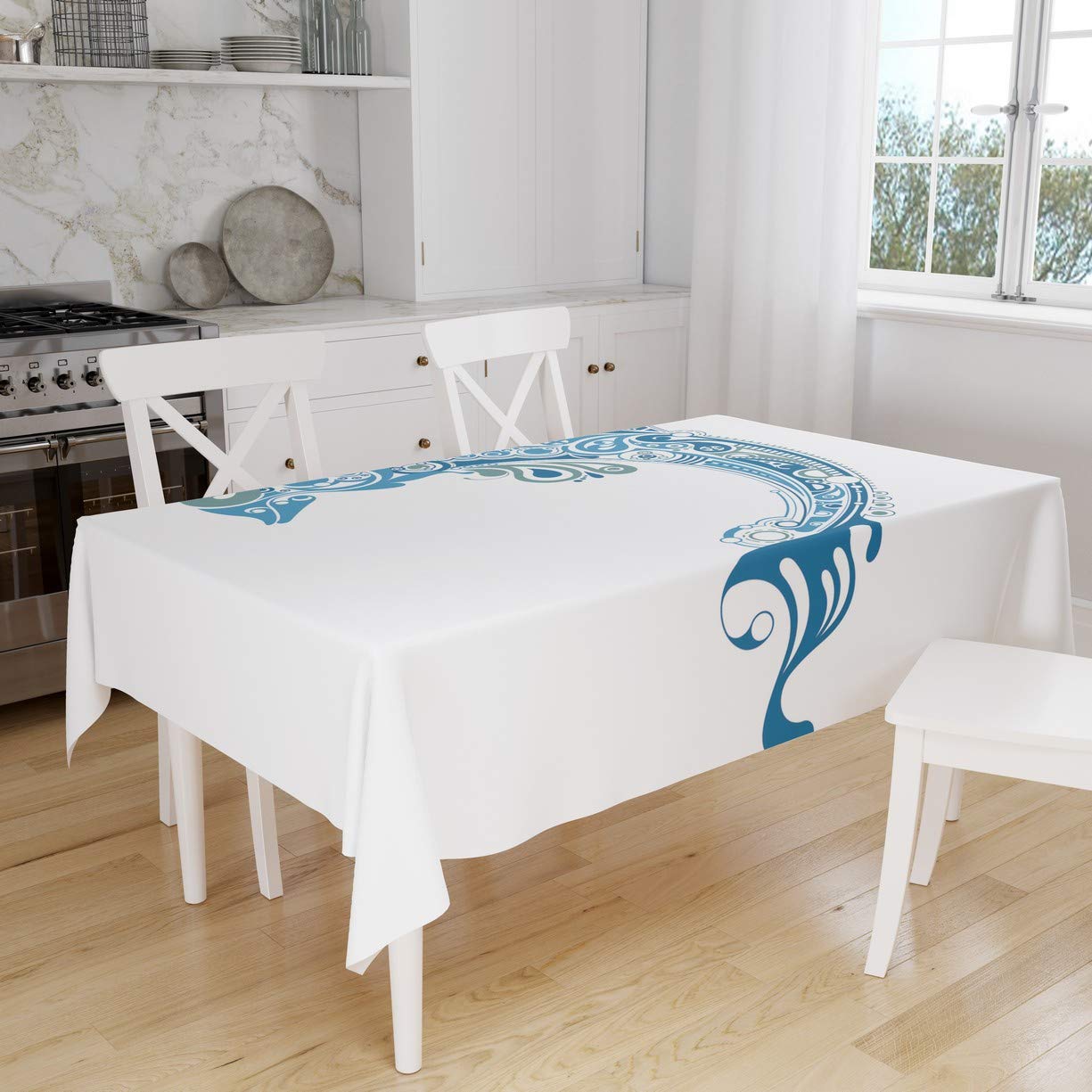 Bonamaison Kitchen Decoration, Tablecloth, 140cm x 160cm - Designed and Manufactured in Turkey — image 1