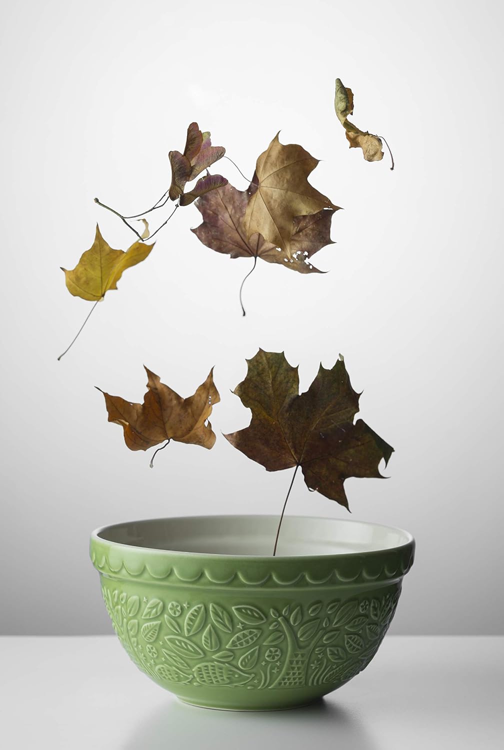 Mason Cash in The Forest Hedgehog Mixing Bowl 1.1 Litre, Green, 21cm - Image 3
