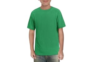 Haloumoning Boys Short Sleeve Shirts Kids Summer Crewneck T-Shirts Casual Tops Tees 5-14 Years