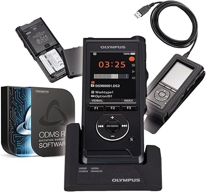 Olympus Ds 9000 Dictaphone Professionnel Avec Logiciel De Gestion De La Voix Odms Pin Cryptage 2 Micros Integres Usb Interrupteur Coulissant Integre Station D Accueil Amazon Fr Fournitures De Bureau