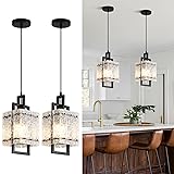 Modern Pendant Lights Kitchen Island 2 Pack Matte