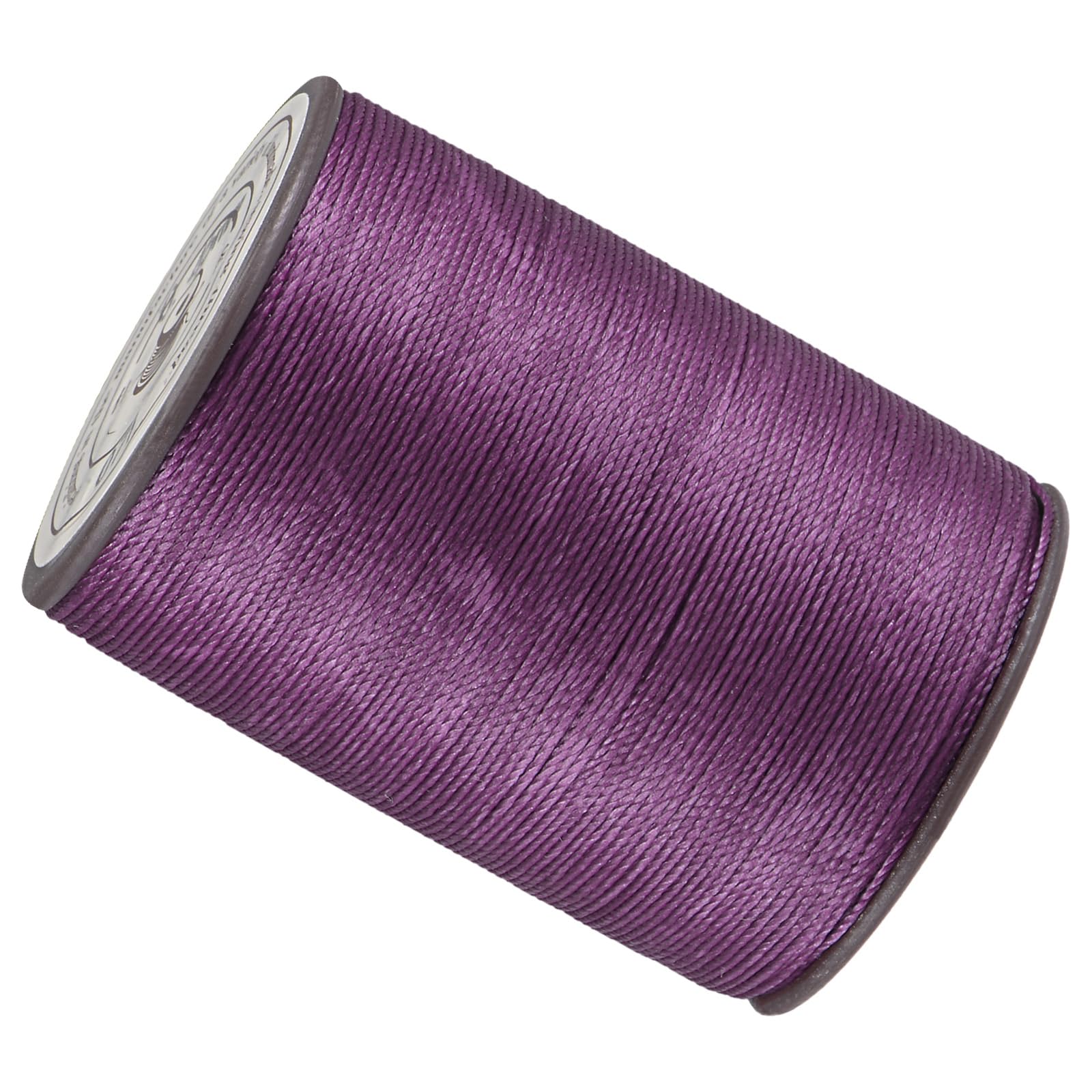 Kozelo Thin Leather Waxed Sewing Thread -[0.45mm x 175 Yards] Practical Long Waxed Cord Sewing Thread for Leather Craft DIY Bookbinding Use|PET & Wax Coating, Violet
