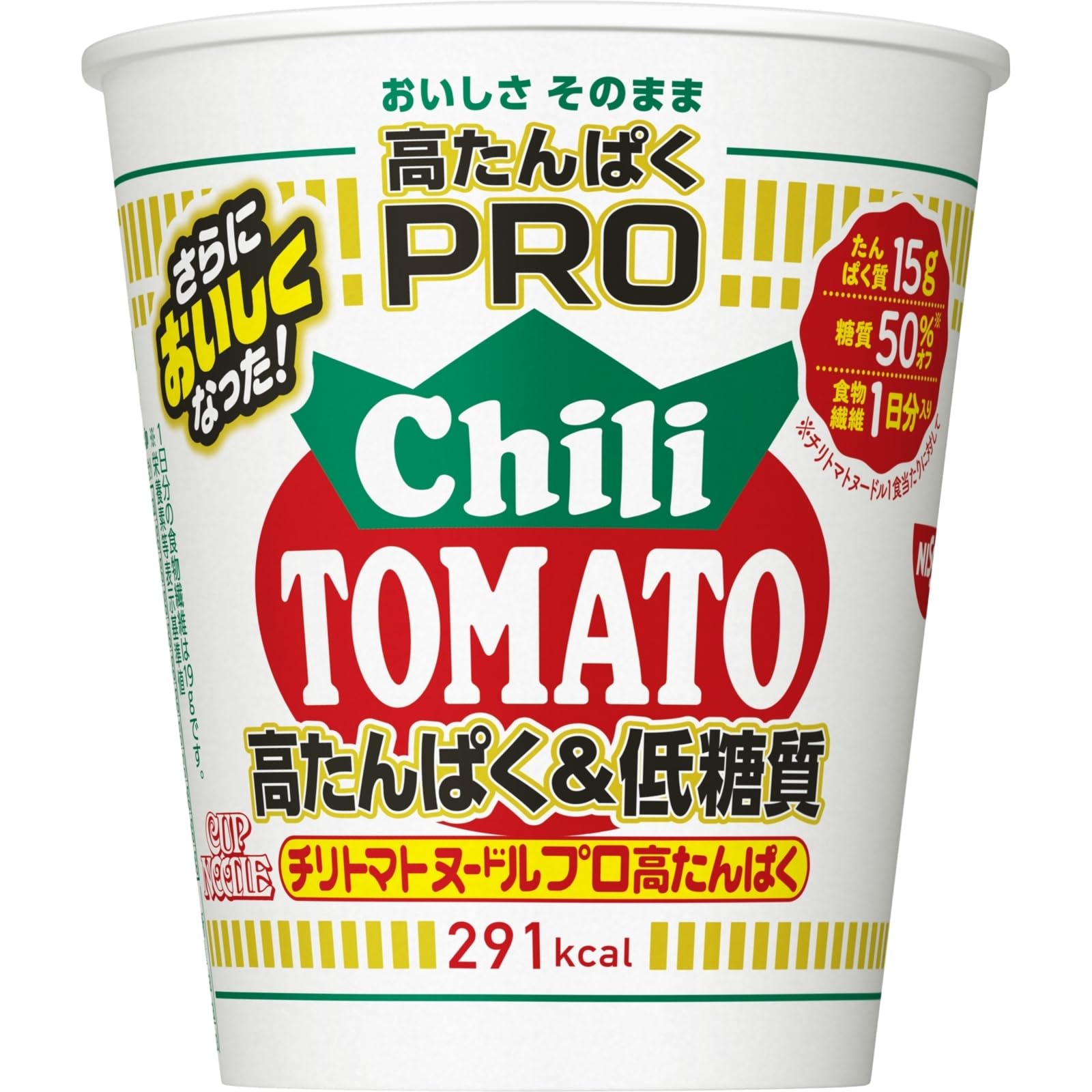日清食品 カップヌードルPRO 高たんぱく＆低糖質 チリトマトヌードル 12個の商品画像