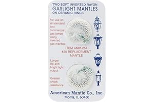 American Mantle Company Inc 254 Soft Inverted Mantle #2 / 179b Ring