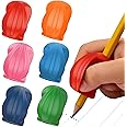 The Pencil Grip Pencil Grips, The Crossover Grip, Ergonomic Writing Aid For Righties And Lefties, Colorful Pencil Grippers, Assorted Classic Colors, 6 Count - TPG-17806