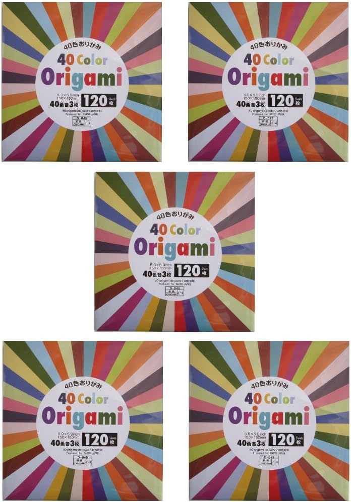 40 Color Origami - 120 Sheets : Origami Paper : Office Products
