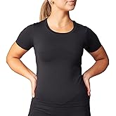 SHEFIT Seamless Short Sleeve Top for Women – Slim Fit, 4-Way Stretch Active Shirt with Moisture-Wicking Fabric