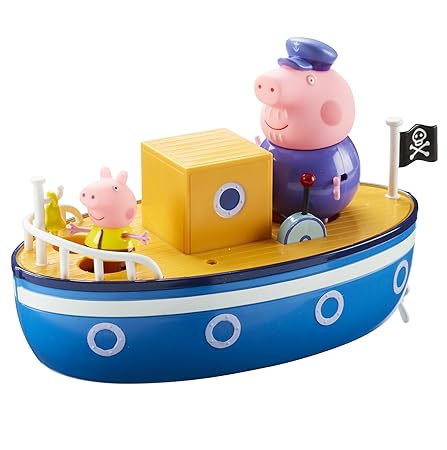 TM TOYS 05060 Wutz Peppa 4 cm Grandpa Pig 's Bath Time Boot