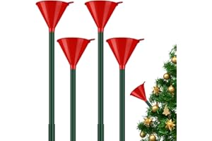 Yungyan 4 Pcs Christmas Tree Watering Funnel with Tube Christmas Tree Watering Spout Device Tool for Large Indoor Outdoor Plants