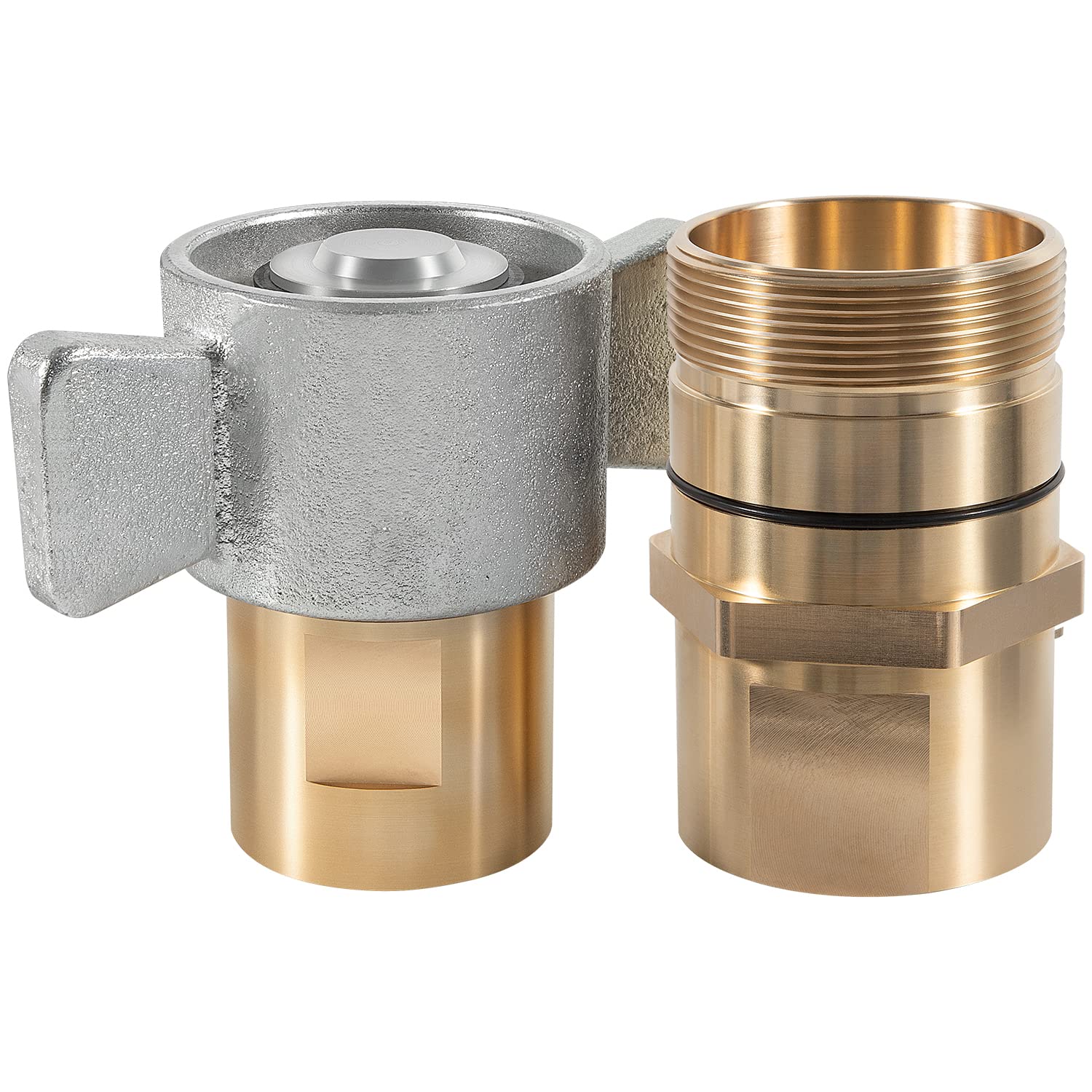 Photo 1 of 1-1/2" NPT Wet-Line Wing Nut Hydraulic Quick Disconnect Coupler - for Parker 6100, Eaton 5100, Dixon W, Faster FB, Snap-Tite 78, Stucchi W, DNP Series