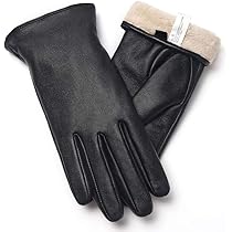ZLUXURQ Leather Gloves for Women - Deluxe SheepSkin Leather