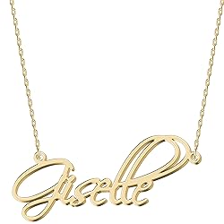 UMAGICBOX Personalized Serenity Name Necklace 18K