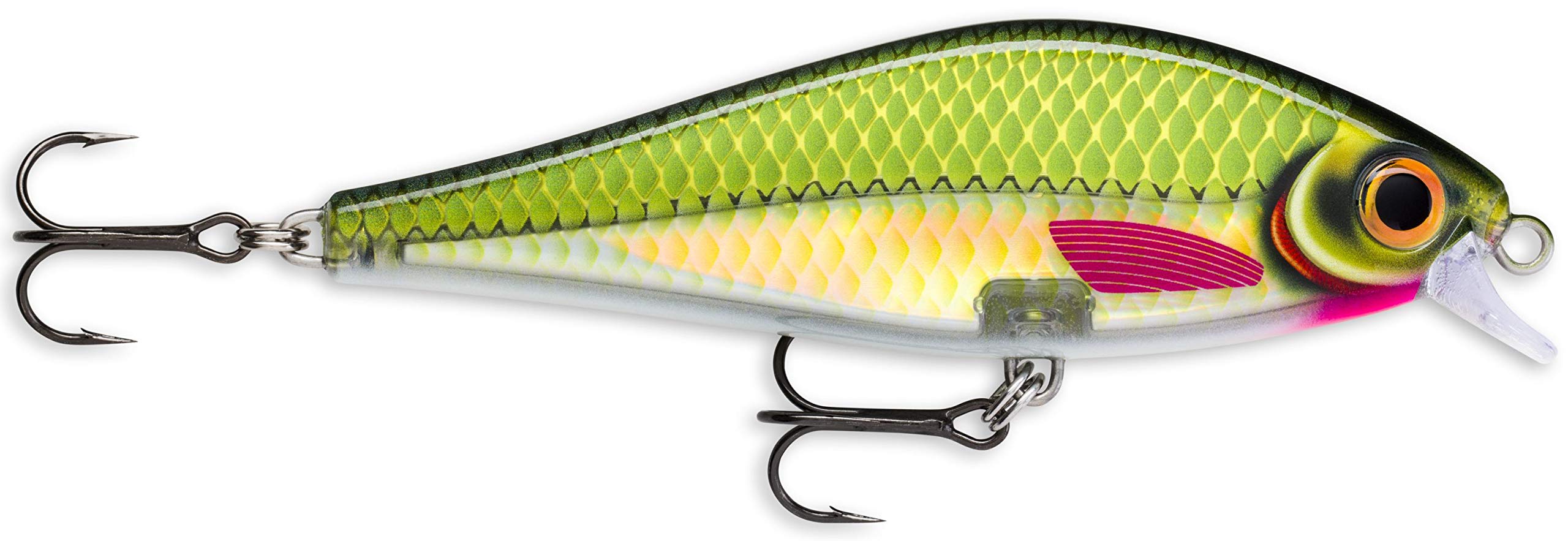 Rapala Super Shadow Rap Lure with Two No. 3/0 Hooks, 1-1.4 m Swimming Depth, 16 cm Size, Olive Green — image 1