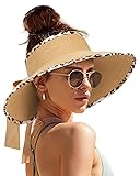 Camptrace Sun Visors for Women Wide Brim Beach Hat
