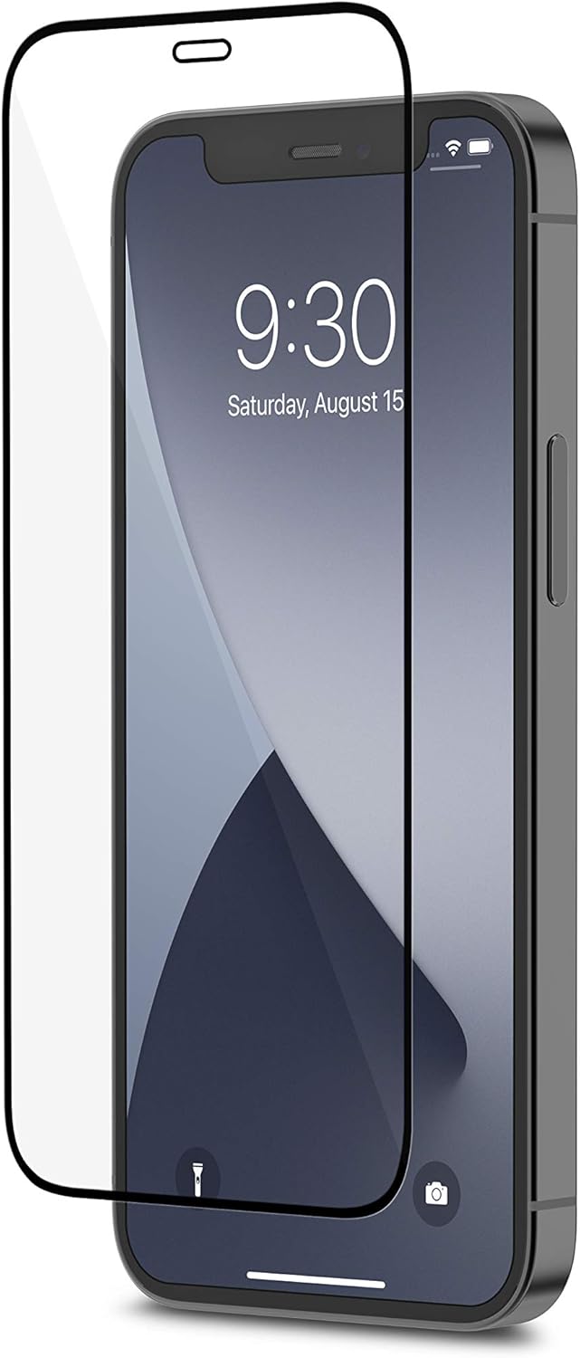 Moshi AirFoil Pro Glossy Screen Protector Compatible with iPhone 12 Mini Screen Protector, Edge-to-Edge, Anti-shatter