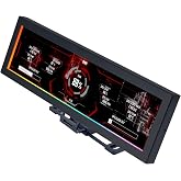 Lian Li SM088X 8.8" Universal LCD Screen with ARGB Frame, Black (US88 v1) | Display PC temperatures, images and video on an 8.8-inch screen with flexible mounting and customizable ARGB lighting.