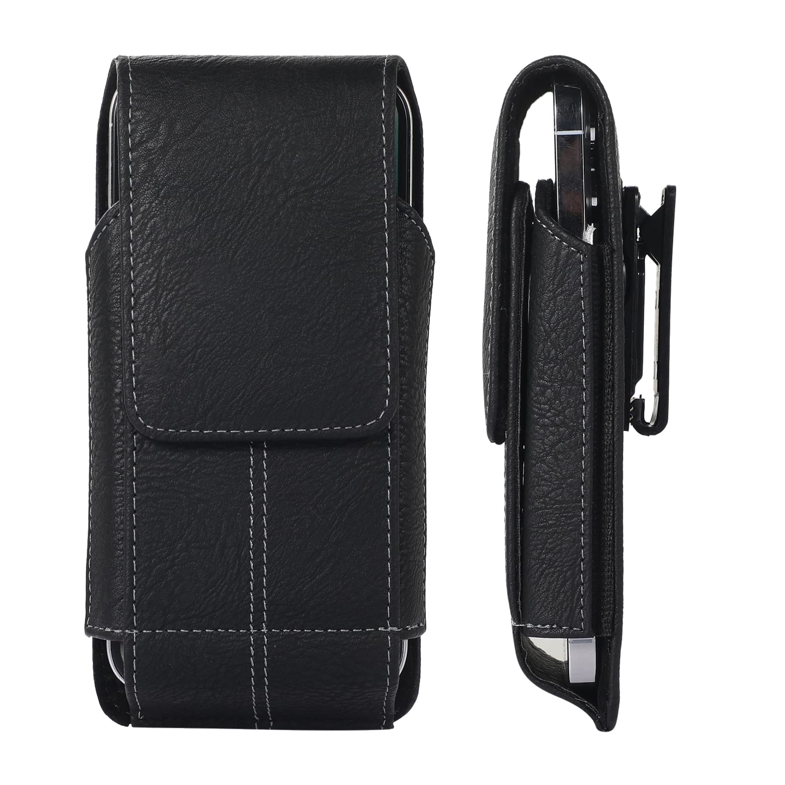 Photo 1 of PU Leather Phone Holster Swivel Belt Clip Case for Samsung Galaxy S24 Ultra S23 Ultra S24+ S23 Plus S22+ S21+ S23 FE S21 FE A54 A53 A33, iPhone 15 14 13 12 11 Pro Max, Cell Phone Pouch Belt Holder