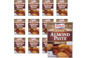 SOLO Almond Paste, 8oz (Pack of 12) | Gluten-Free, Kosher Certified