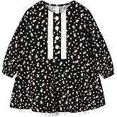 Mud Kingdom Fashion Little Girls Floral Dress Long Sleeve Ruffled Cute Spring Autumn