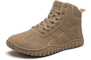 HOBIBEAR Unisex Wide Barefoot Boots for Mens Womens Hiking Outdoor Walking Shoes