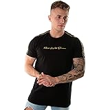 Kings Will Dream | KWD Ganton 981 Gold Tape Half Sleeve T-Shirt - Black