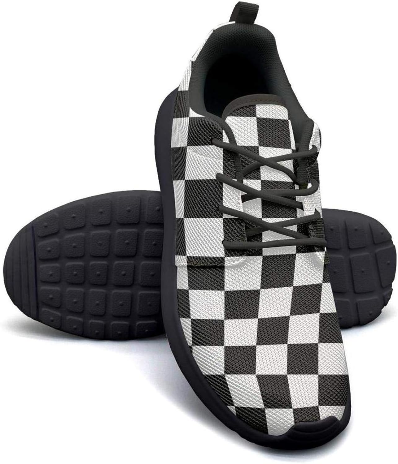 checkerboard tennis shoes