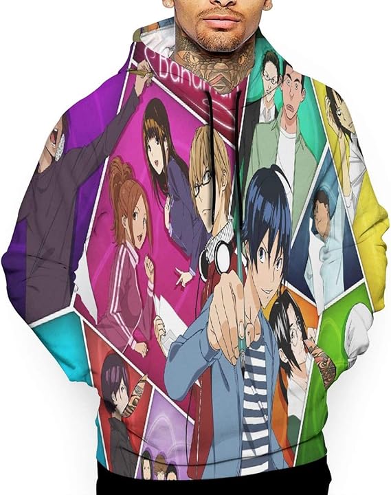 Amazon Co Jp バクマン 3 春 秋 冬 S 2xl 人気 ファッション 和風シンプル風 クラシカルカンガルー式ポケットパーカー 両面プリント ルオーバー スウェットシャツ カジュアル スポーツ青春の個性を明らかに示す 男女兼用 メンズパーカースウェットシャツ 服