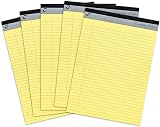 Pukka Pad Executive Refill A4 Legal Pad Pack of 5 100 Pages 60GSM Yellow view 1