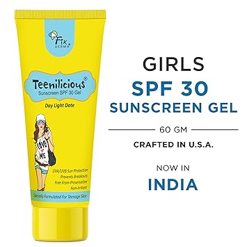 Teenilicious Girls SPF 30 Sun Screen Gel & Anti Tan Face Body Lotion, 60 ml