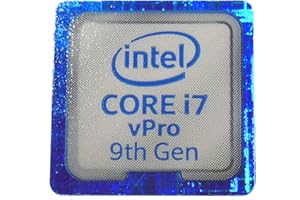 VATH Sticker Compatible with Intel Core i7 vPro 9th Gen 18 x 18mm / 11/16" x 11/16" [1027]