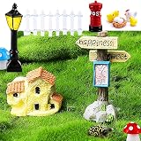 FomCcu Fairy Mini Garden Kit 72 Pieces Micro Landscape Animals Decor DIY view 2